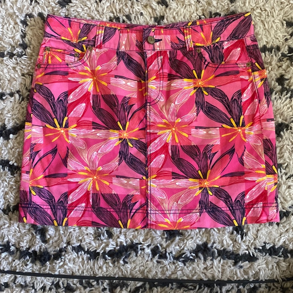 Lilly Pulitzer Corduroy Mini Skirt size 4